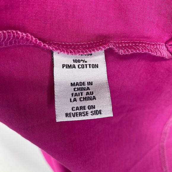 STRAIGHT DOWN Golf Classic Polo Mens Sz M Pink Solid Pima Cotton Performance NWT - Picture 7 of 9